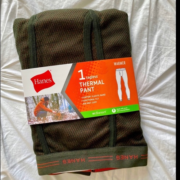 👖 Hardy Hanes Mens Thermal Pants L - Picture 4 of 6